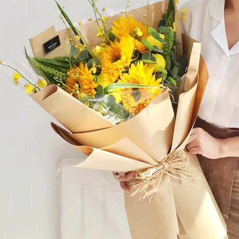 Giấy báo Vintage gói hoa quà dán tường Decor phòng dễ thương cute siêu đẹp set 10 tờ