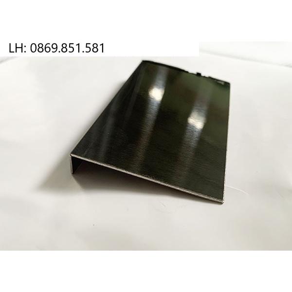 Nẹp Inox chữ L Đen Xước, Nẹp L inox 304, dày 0.8, thanh dài 2m44