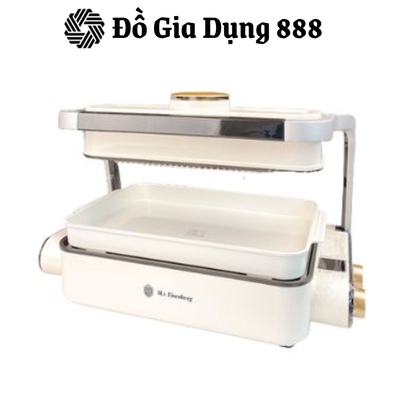Bếp Lẩu Nướng Không Khói Đa Năng EISENBERG ROYAL, Khay Rời, Chống Dính, Dễ Vệ Sinh, Nhập Hàn, BH 12 Tháng