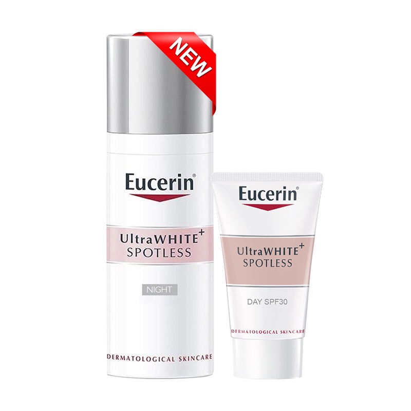 KEM DƯỠNG TRẮNG DA BAN ĐÊM EUCERIN ULTRAWHITE+ SPOTLESS 50ML TẶNG KEM DƯỠNG TRẮNG DA BAN NGÀY 20ML