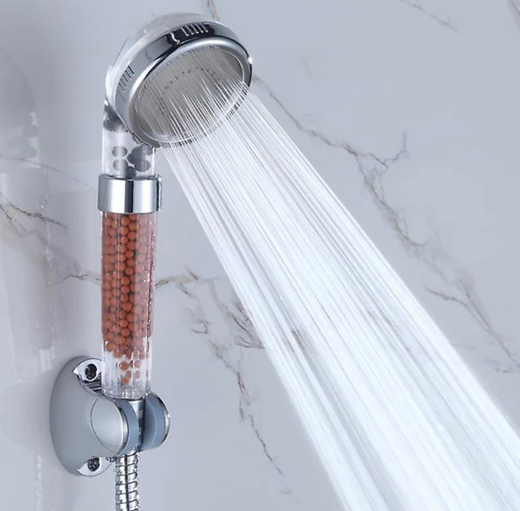 Vòi tắm hoa sen KG60 tăng áp lực công nghệ mới có hạt lọc hoạt tính, vòi tắm với chất liệu inox304- Hàng chính hãng - Bộ Đầu Vòi Sen Dây Sen 150cm