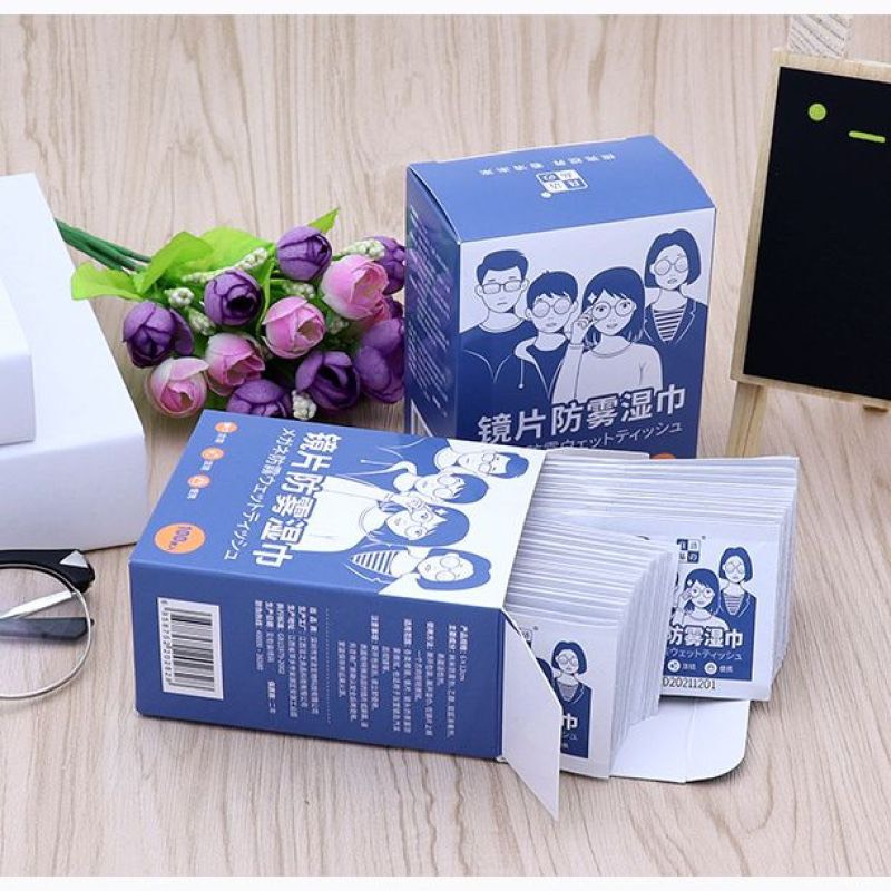 Khăn Lau Kính Nano Hộp 100 Miếng Khăn Giấy Chống Bám Hơi Nước, Chống Mờ Sương, Mồ Hôi, Chống Nhờn - Hàng Loại 1