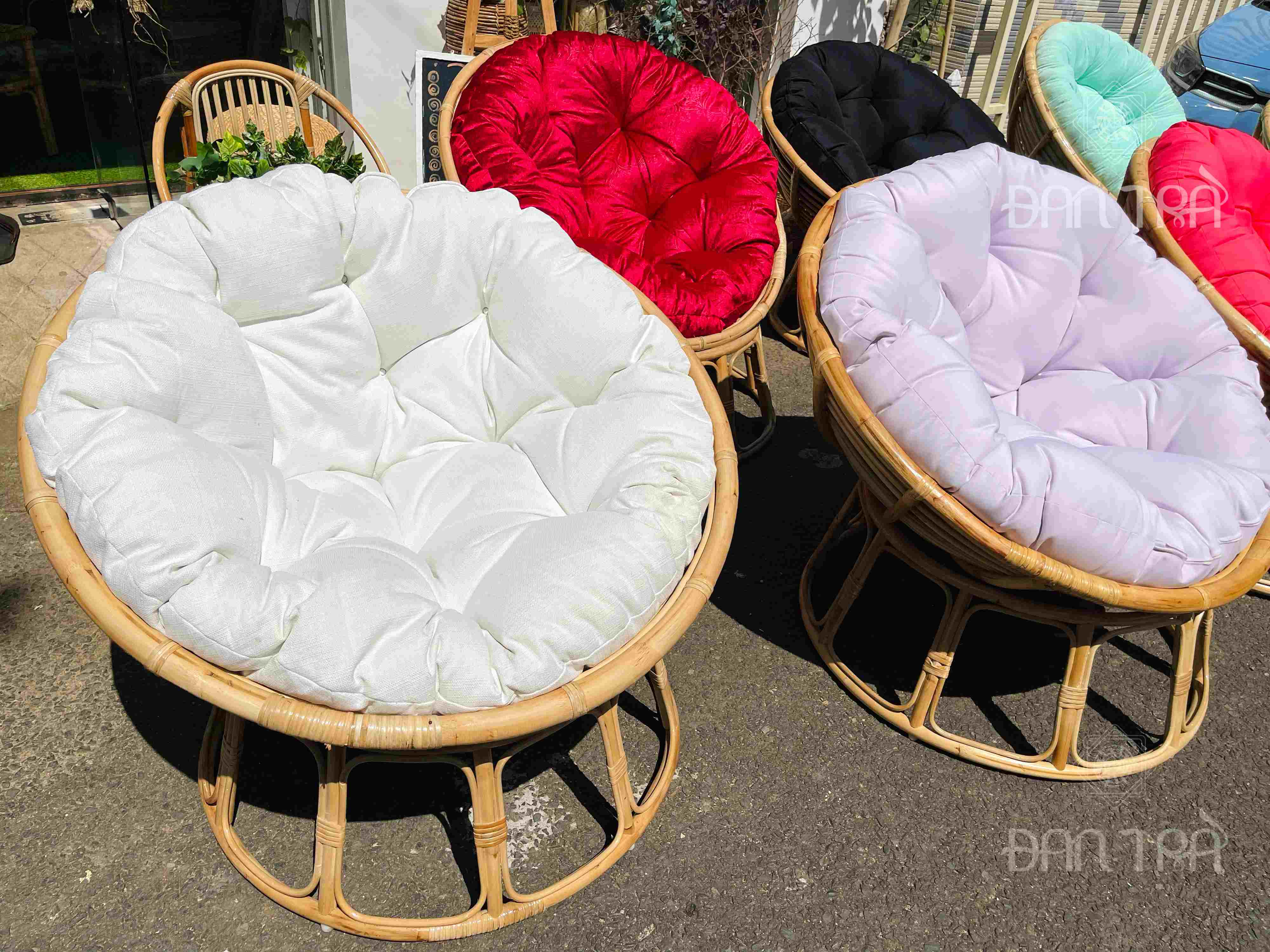 Ghế Mây Lười Đọc Sách- Ghế Mây Papasan 1M2 Kèm Nệm Nhung Cao Cấp To Thoải Mái -Ghế Mây Lười Thư Giãn Đan Trà- Ghế Mây  Thư Giãn Đọc Sách- Nội Thất Mây Tre Đan Trà ( Được Chọn Màu Nệm)