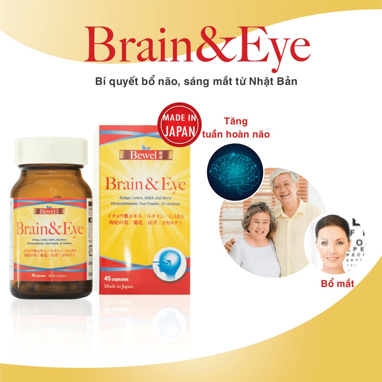 Thực phẩm chức năng giúp bổ não, sáng mắt BEWEL BRAIN & EYE