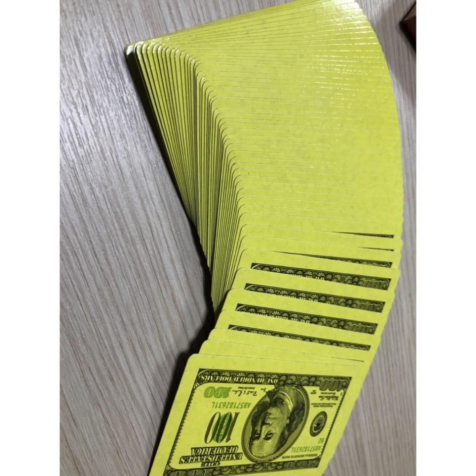 bài tây mẫu hình dola màu vàng mã 2018 chất liệu giấy ( 1 bộ )
