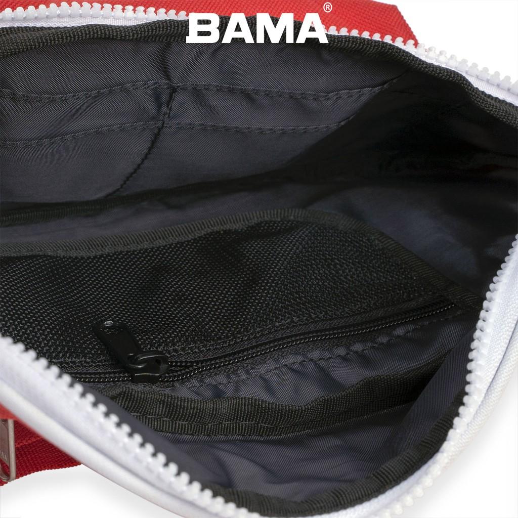 Túi Đeo Chéo nam, nữ BAMA - BUMBAG RED chất liệu vải chống thấm 90%