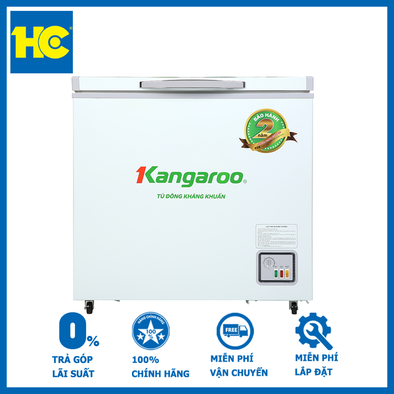 Tủ đông kháng khuẩn Kangaroo 140 lít KG265NC1 - Hàng chính hãng - Giao tại Hà Nội và 1 số tỉnh toàn quốc
