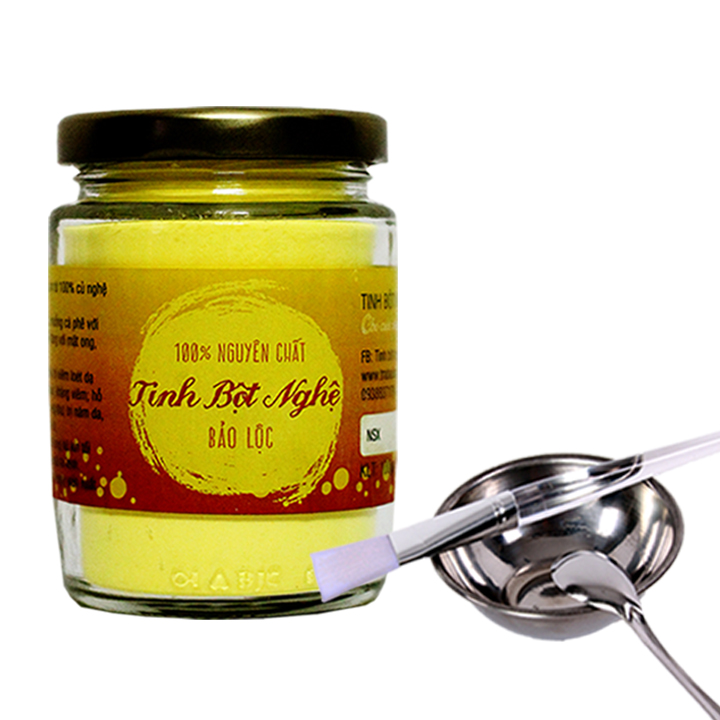Tinh Bột Nghệ Nguyên Chất Vũ Gia - Tặng Bộ Pha Chế Đắp Mặt Nạ