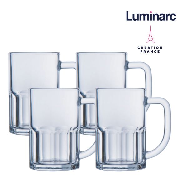 Bộ 4 Ly Bia Thuỷ Tinh Luminarc Cloudy 420ml - LUCLV1129