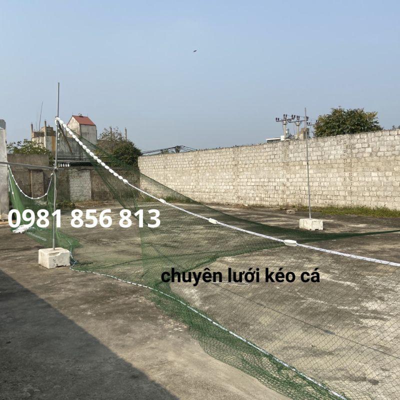 Lưới kéo cá dù Thái cao 3m dài 40m túi 5m mắt lưới 4cm sợi 15 xịn , vét cá, lưới quét ao hồ hàng đặt theo yêu cầu