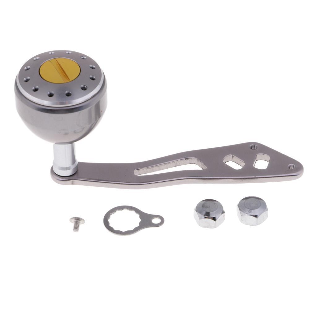 Baitcasting Fishing Reel Handle Drum Trolling Reel Handle Left Right Hand Metal Reel Handle Big Knob