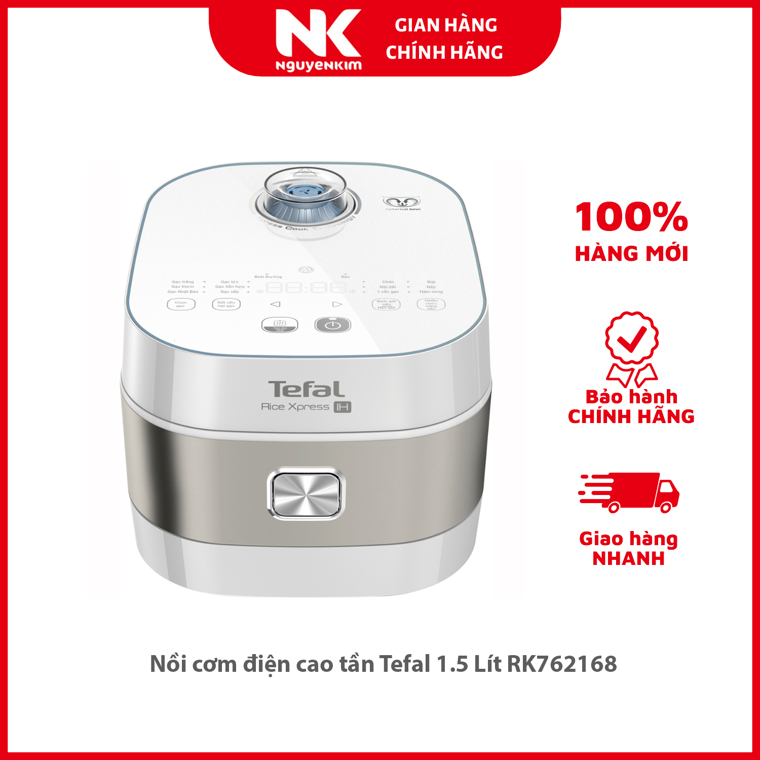 Nồi cơm điện cao tần Tefal 1.5 Lít RK762168