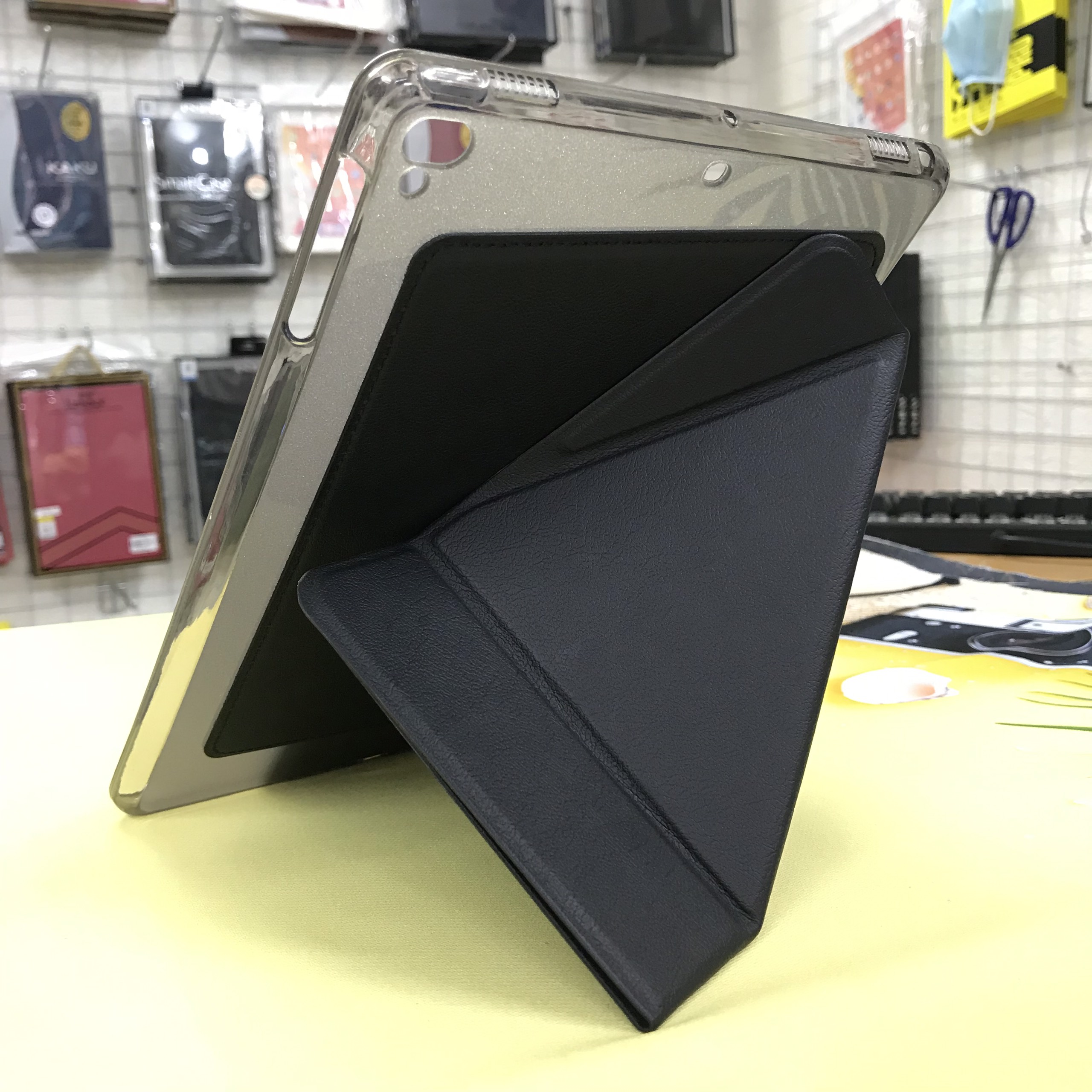 Bao Da Chính Hãng Onjess Dành Cho iPad Mini 1/2/3 Lưng Silicon Chống Sốc Dạng Gấp Chữ Y Dựng Ngang và Đứng Tiện Lợi - Hàng Chính Hãng