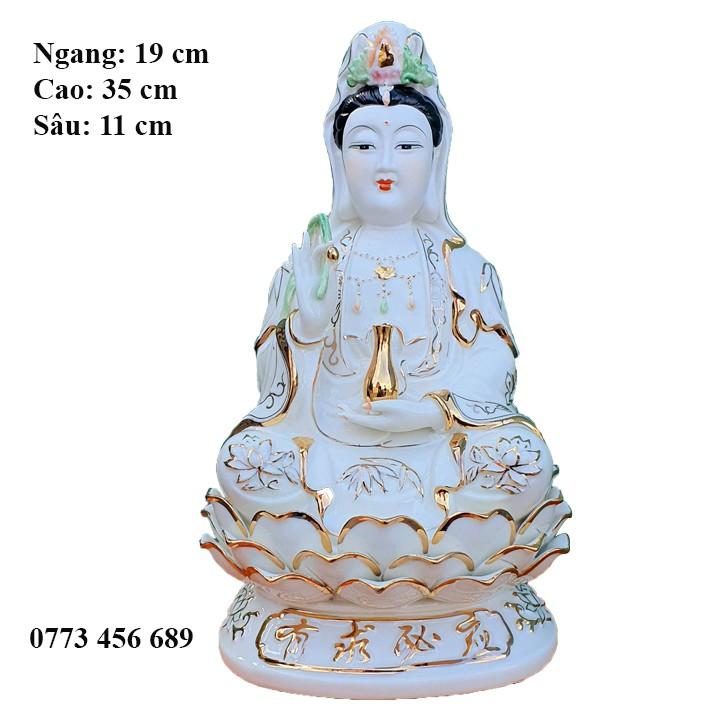 Phật Bà Quan Âm cao 35 cm