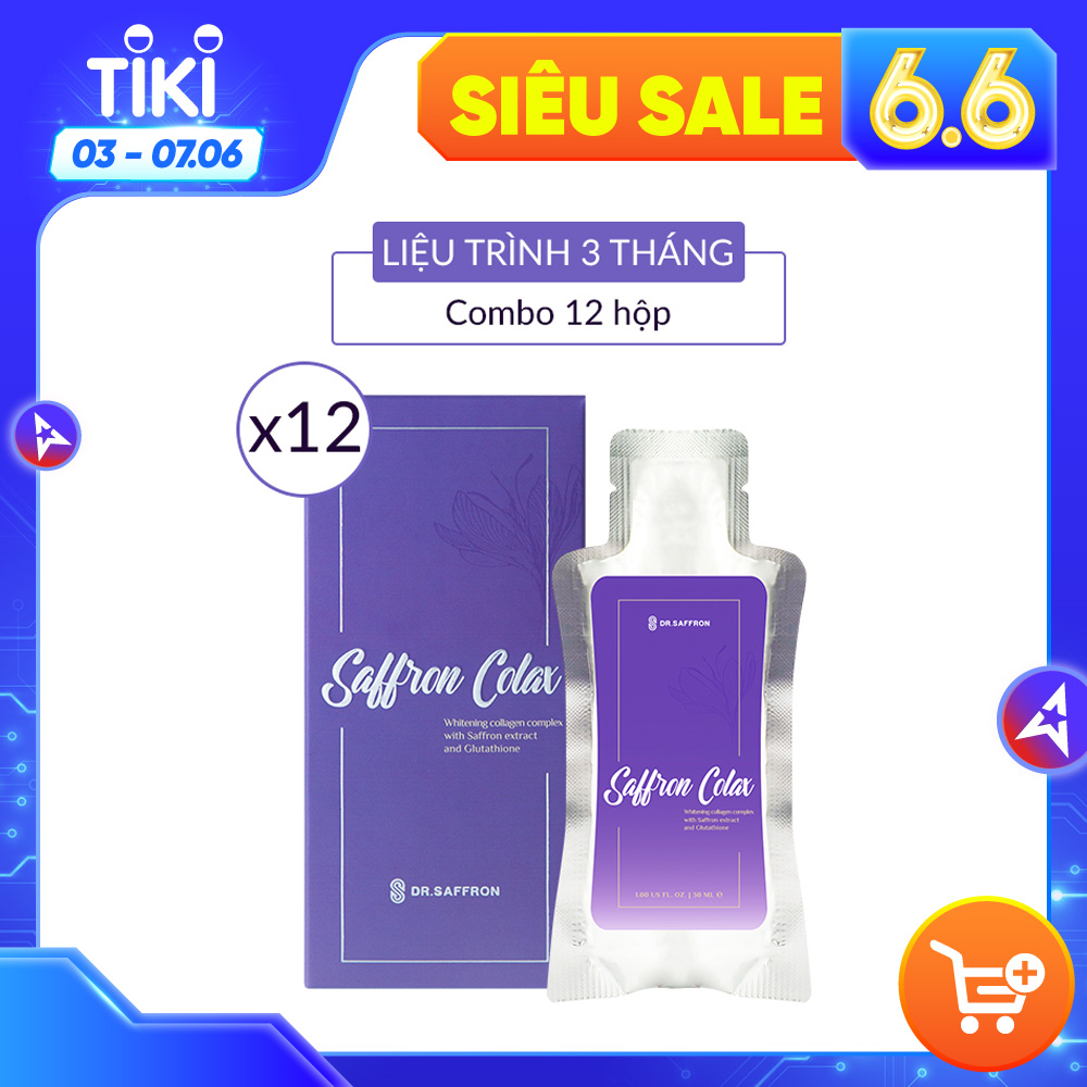 Saffron Collagen Colax Liệu Trình 3 Tháng