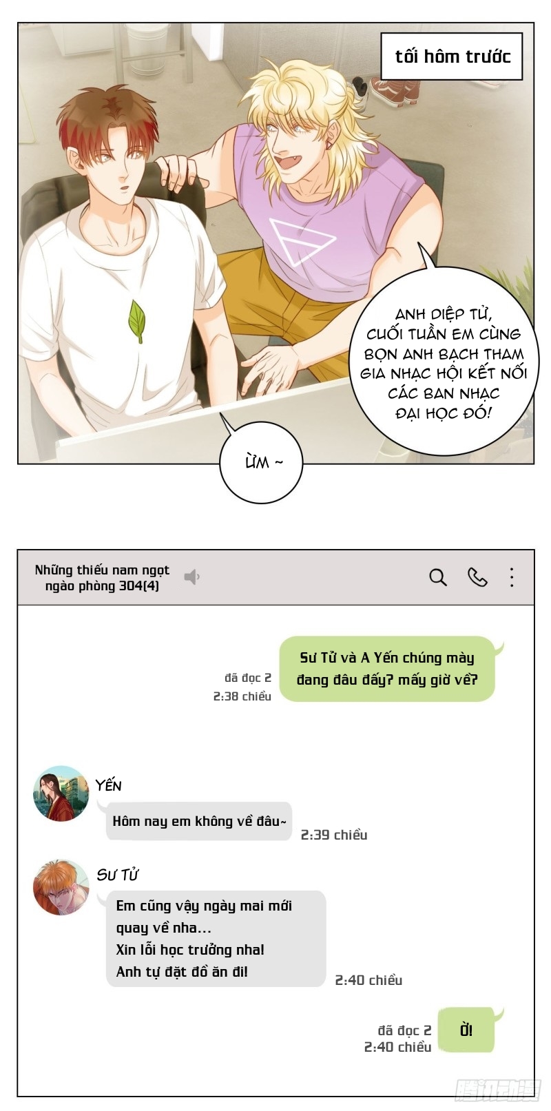 ký túc xá nam phòng 303 chapter 25 2