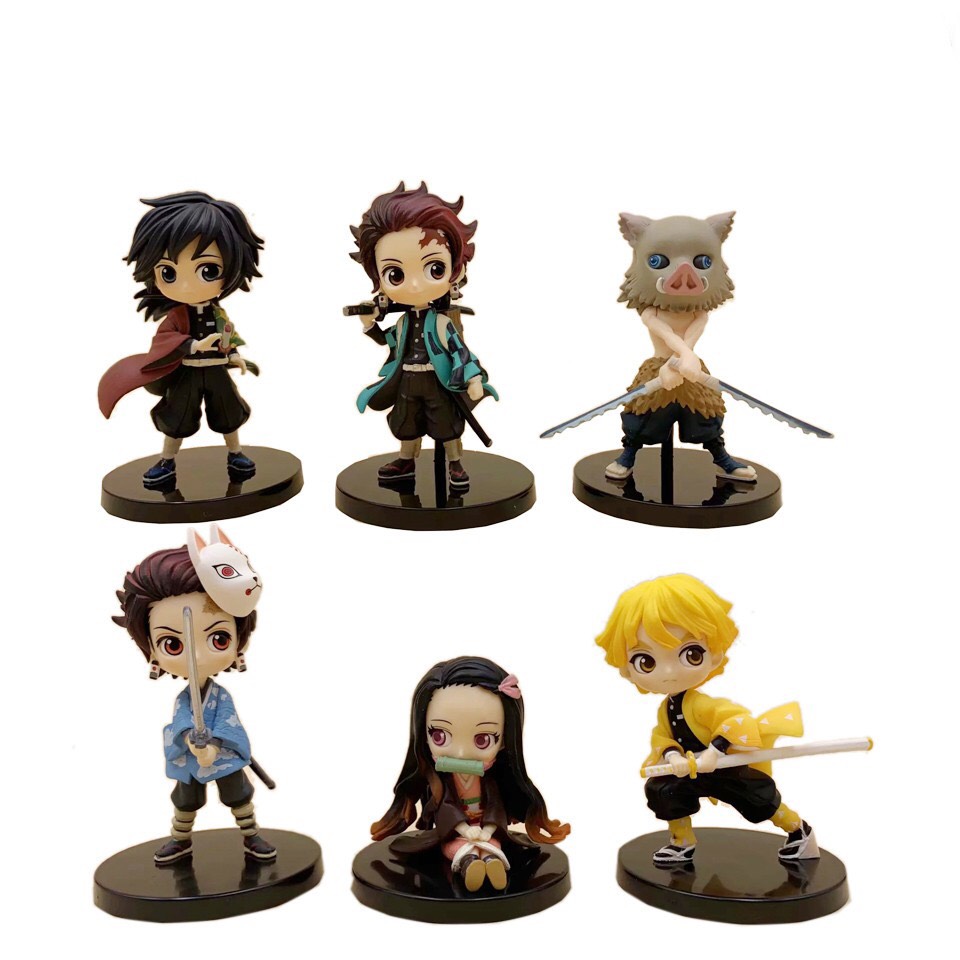 Bộ Mô hình tượng Kimetsu no yaiba Thanh gươm diệt quỷ set 6 Figure