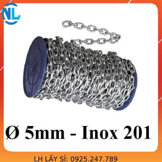 Dây xích INOX 201 cáp thép giá sỉ