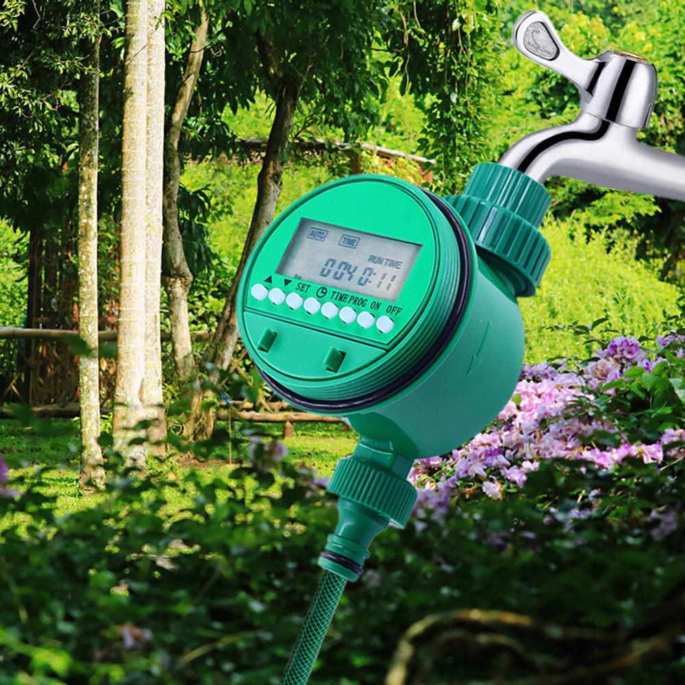 Intelligent Water Irrigation Controller LED Digital Display Garden Irrigation Timer up to 16 Programs Battery