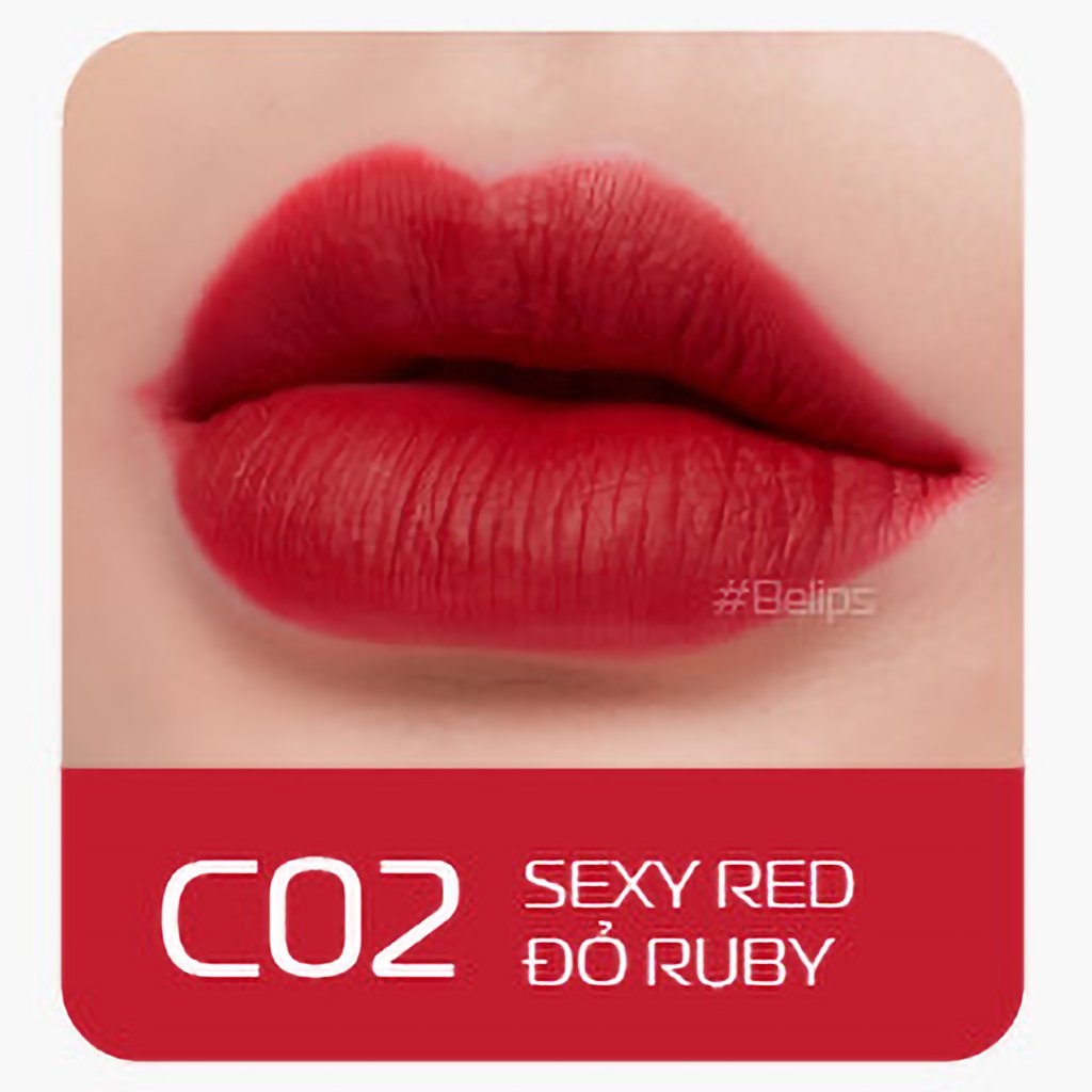 Son Kem Lì Mỏng Nhẹ Mềm Môi Belips Sexy Lipstick 100% thiên nhiên không chì, an toàn cho cả mẹ bầu