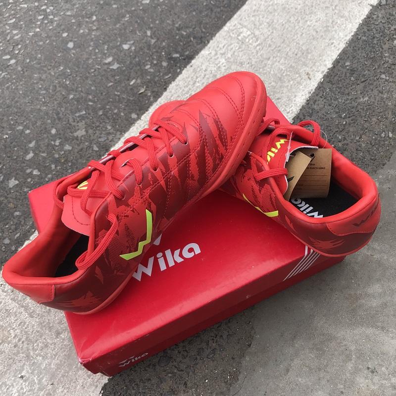 Giày đá banh thể thao phủi chính hãng Wika Army Đỏ