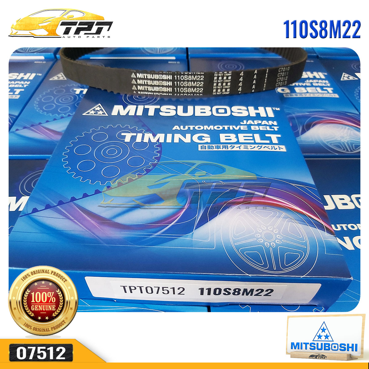 Dây Curoa Cam / Dây Đai Răng Hyundai ACCENT 1.5 - GETZ 1.3 - VERNA 1.3 110S8M22 - 110YS22 MITSUBOSHI - Japan