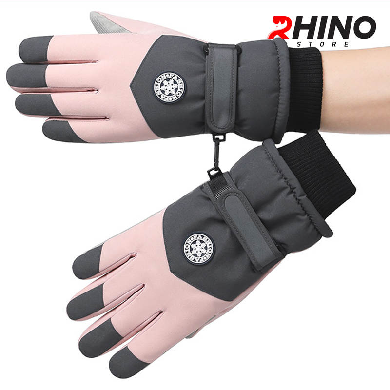 Găng tay, bao tay mùa đông lót lông cừu Rhino G701 giữ ấm, chống gió