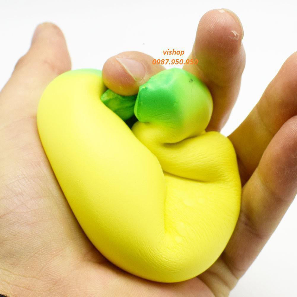 SquiShy CHUỐI DÀI bóp mềm ( hàng sẵn )