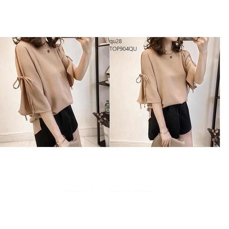 TOP811 ÁO KIỂU NỮ THẮT NƠ TAY