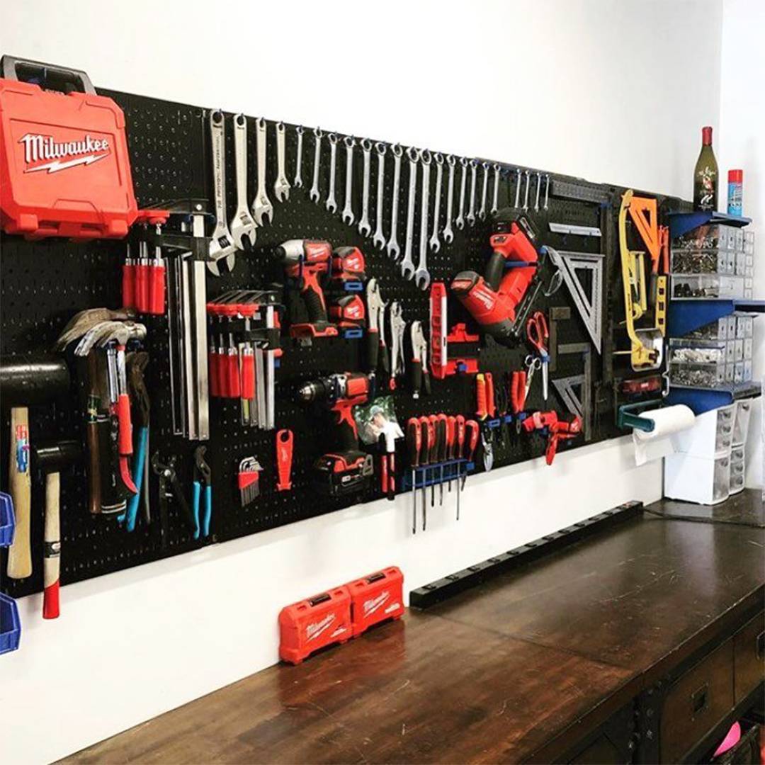 Bảng Treo Đồ Nghề Pegboard Cơ Khí SMLIFE D1 Black - Lưu Trữ Trưng Bày Dụng Cụ Sửa Chữa Thông Minh Dễ Tìm Kiếm