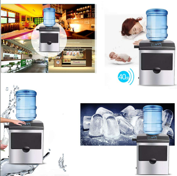 [Nhập CECAMP300KD1 giảm 300K] Máy làm đá viên tinh khiết bình nước úp ngược đa năng 3 size đá