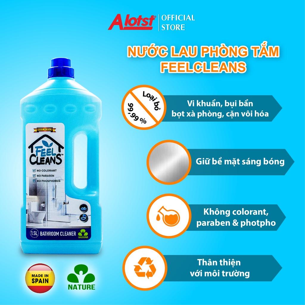 Nước lau phòng tắm FeelCleans 1.5 Lít made in Spain