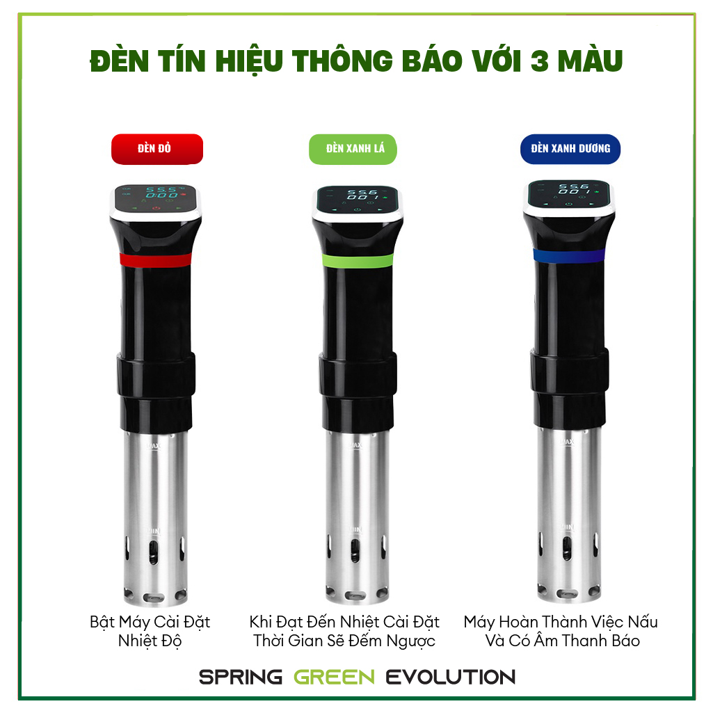 Máy Nấu Chậm Sous Vide SVM11. Kiểm Soát Thời Gian Và Nhiệt Độ Chuẩn Xác. Hàng Nhập Khẩu Chính Hãng SGE Thái Lan