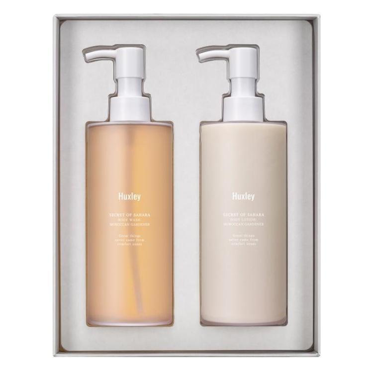 Bộ 2 Sản Phẩm Chăm Sóc Cơ Thể Huxley Body Duo ; Moroccan Gardener 300ml x 2 (Body Wash + Body Lotion)