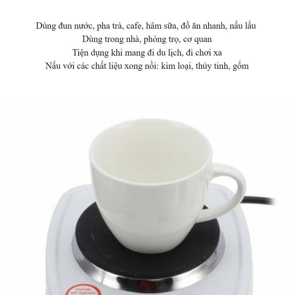 BẾP ĐIỆN LÀM NÓNG CAFE 1000W DLD-Điện Áp 220v Dùng Đun Nước Pha Trà Cafe Hâm Sữa Đồ Ăn Nhanh Nấu Lẩu Dùng Trong Nhà- Phù
