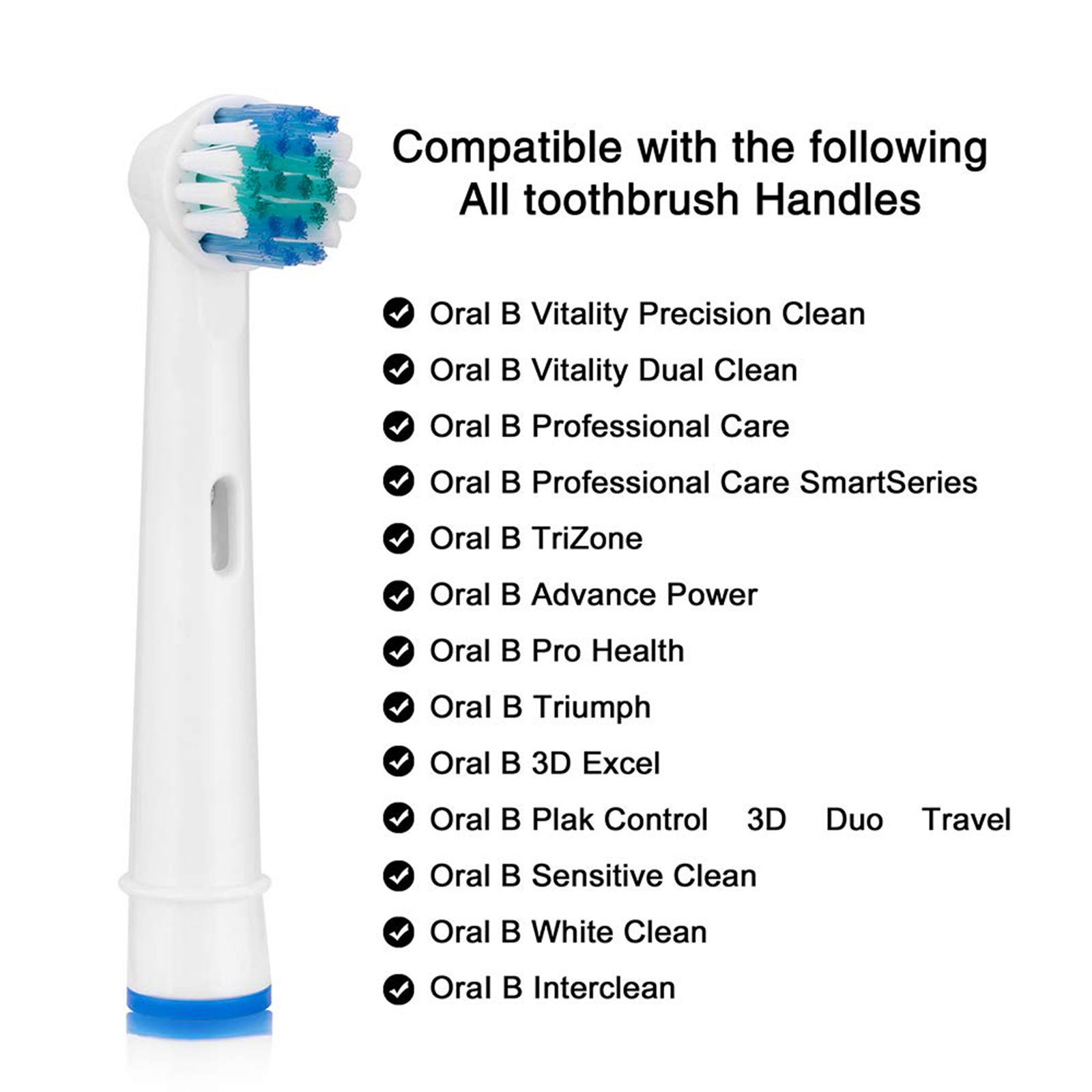 12 Cái Đầu Bàn Chải Đánh Răng Thay Thế Tương Thích Với Bàn Chải Điện Oral B Cho Răng Nhạy Cảm