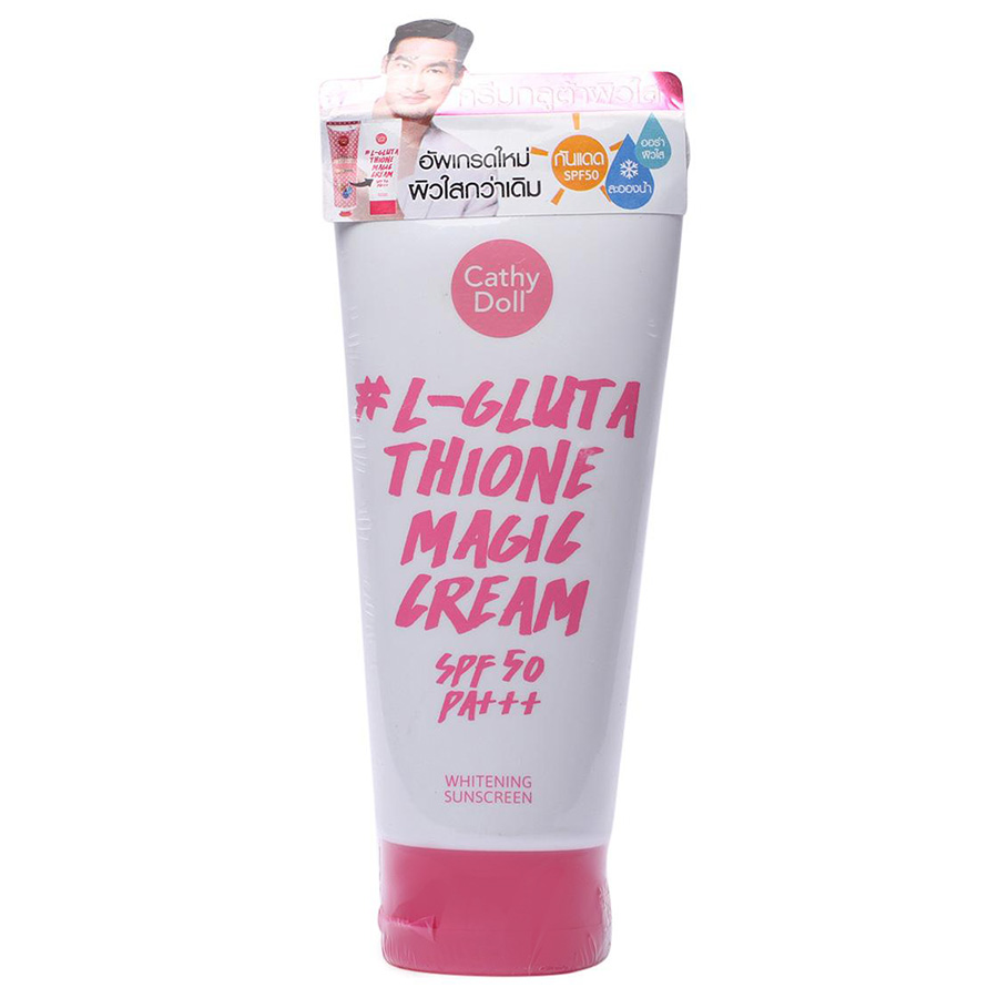 Kem Chống Nắng Trắng Da Cathy Doll L-Glutathione Magic Cream SPF50 PA+++ (60ml)