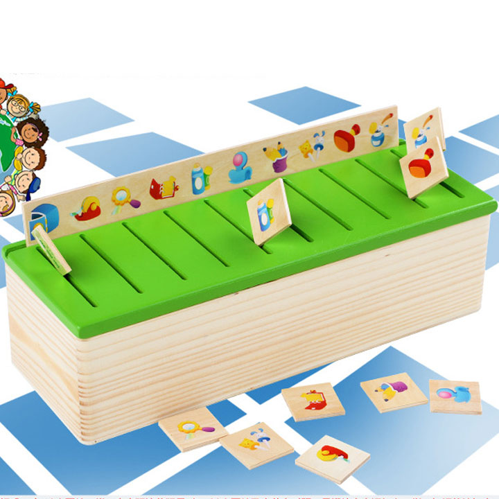 Giáo cụ Montessori - Hộp phân loại theo chủ đề bằng gỗ