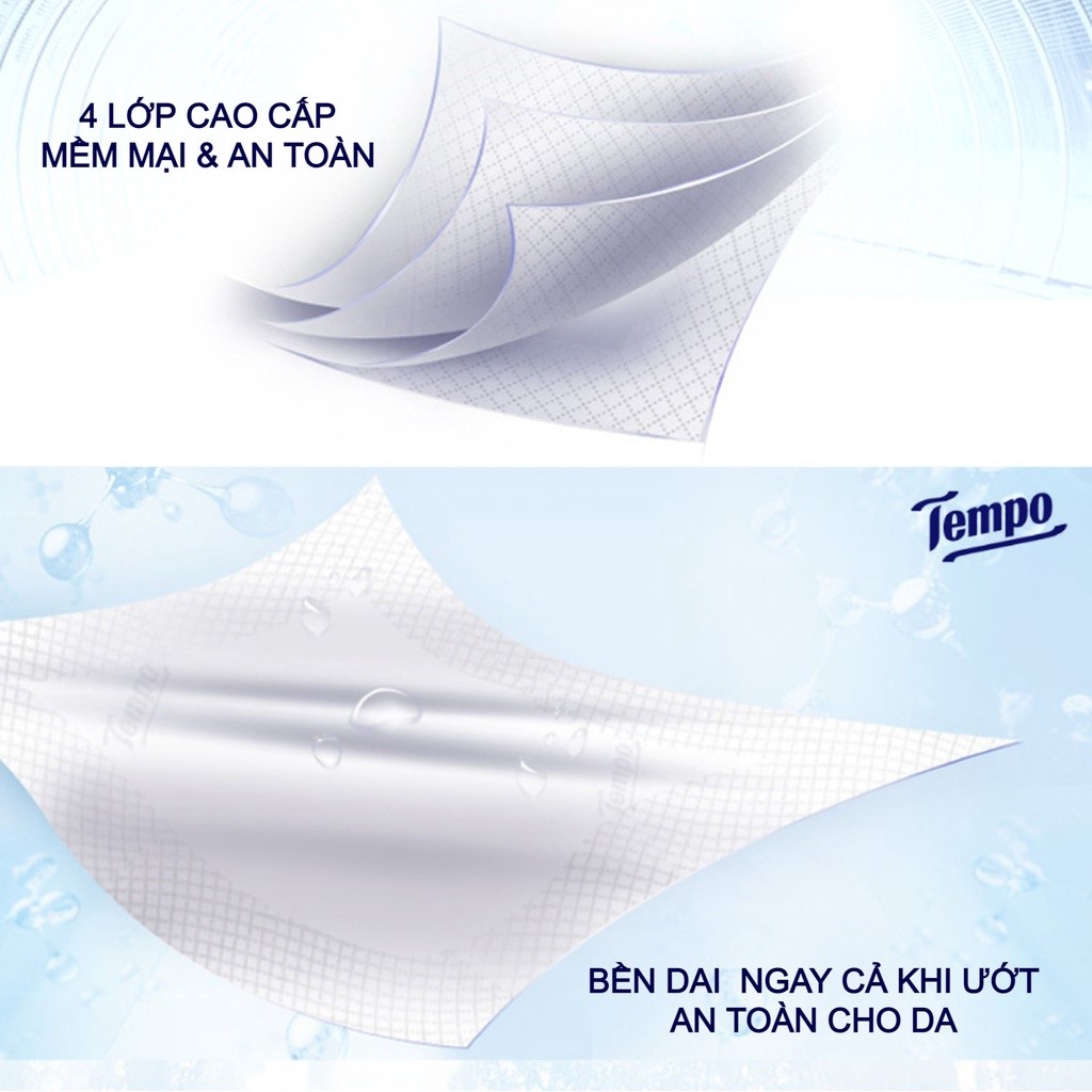 Khăn Giấy Tempo Regular (Lốc 10 gói) - Thương Hiệu Đức