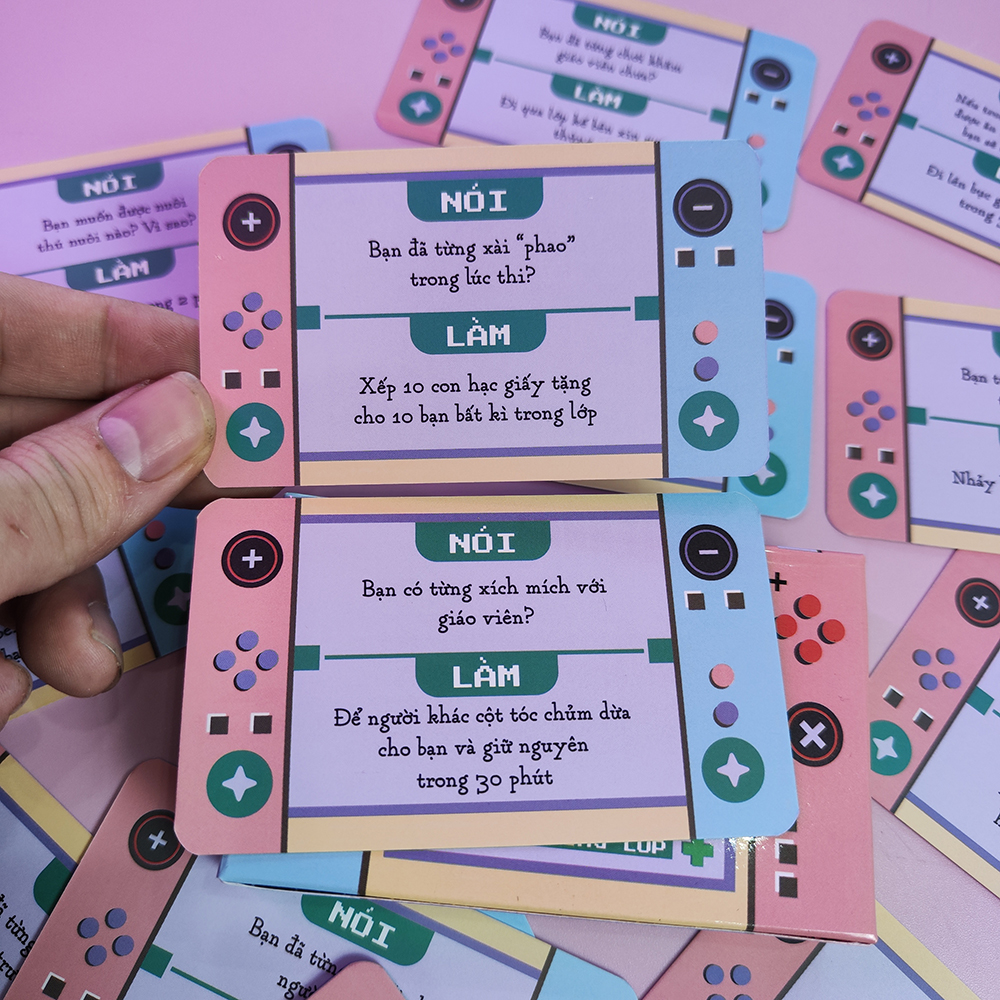 Bộ Truth Or Dare Nói hay Làm Lói hay Lèm Bộ bài Drinking Game thật hay thách dành cho học sinh trường lớp