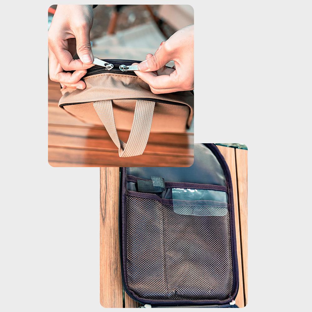 Túi đựng dụng cụ nấu ăn di động cắm trại ngoài trời, vải Oxford Fabress