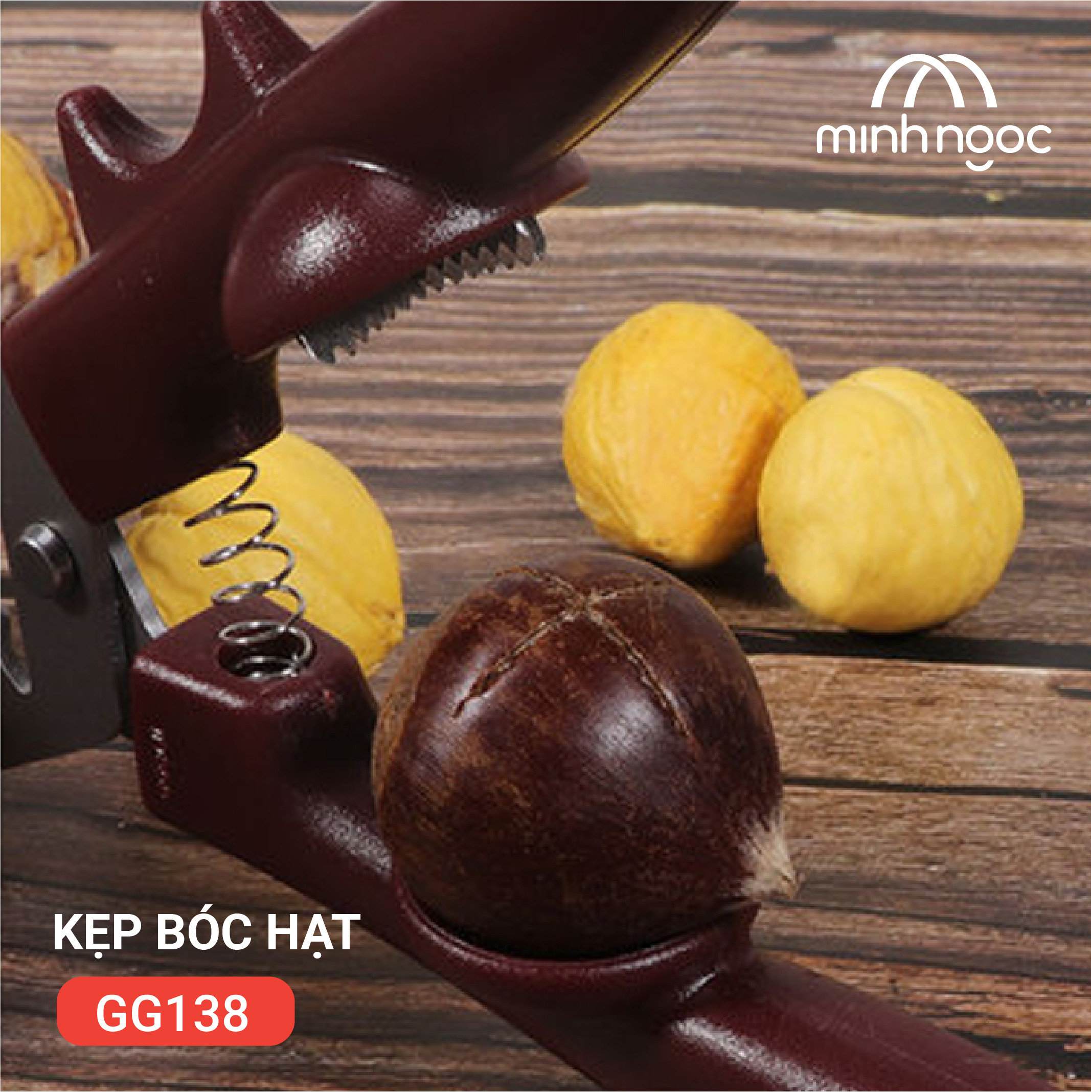 [HÀNG CHÍNH HÃNG] Kẹp bóc vỏ hạt dẻ và các loại hạt GGOMI Hàn Quốc GG138 sắc bén và độ bền cao