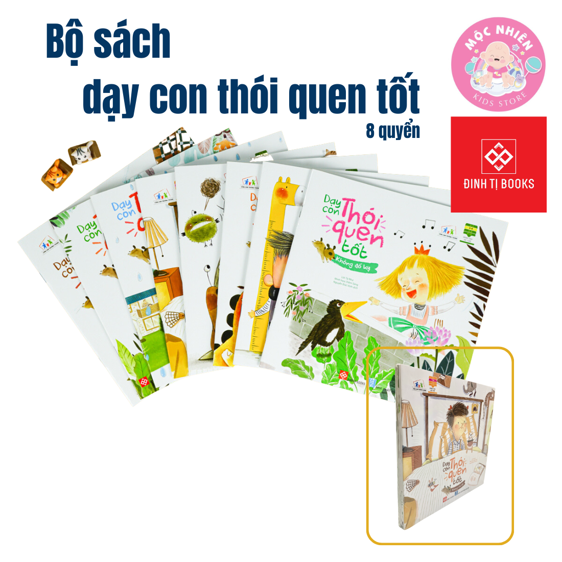 Sách Đinh Tị - Dạy Con Thói Quen Tốt (Trọn bộ 8 Cuốn) - Cùng Con Trưởng Thành