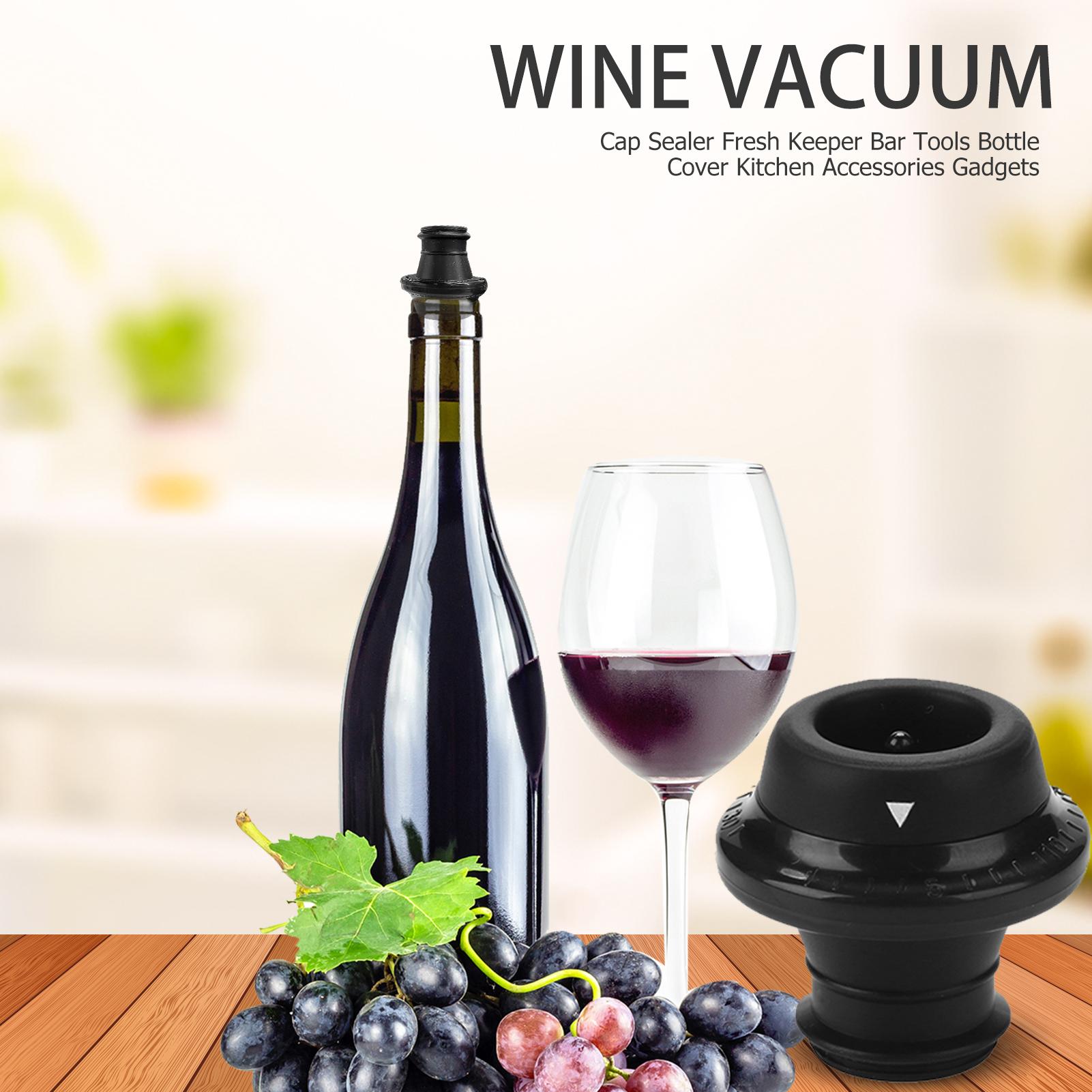 Intelligent Vacuum Fresh Box Bottle Cap Sealer Storage Bag Vacuum Pumping Fresh Keeper Wine Saver Electric Wine Stopper