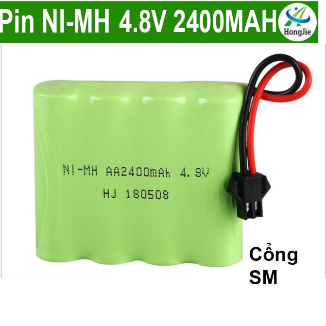 Pin Sạc 4.8V 2400mAh NI-CD Cho Xe Ô Tô Điều Khiển Cổng SM