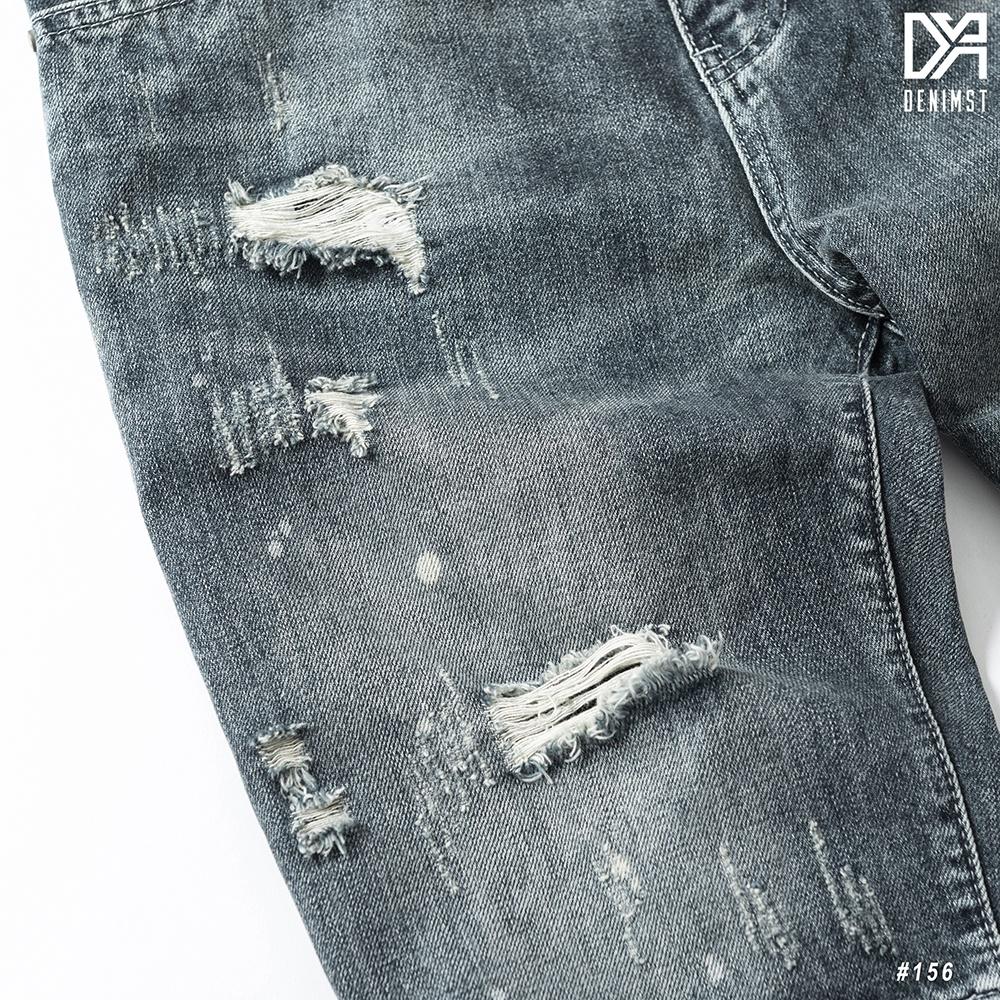 Quần Short Nam TEMBLEZ DENIMST 156 Chất Liệu Jean, Dáng Slim Fit