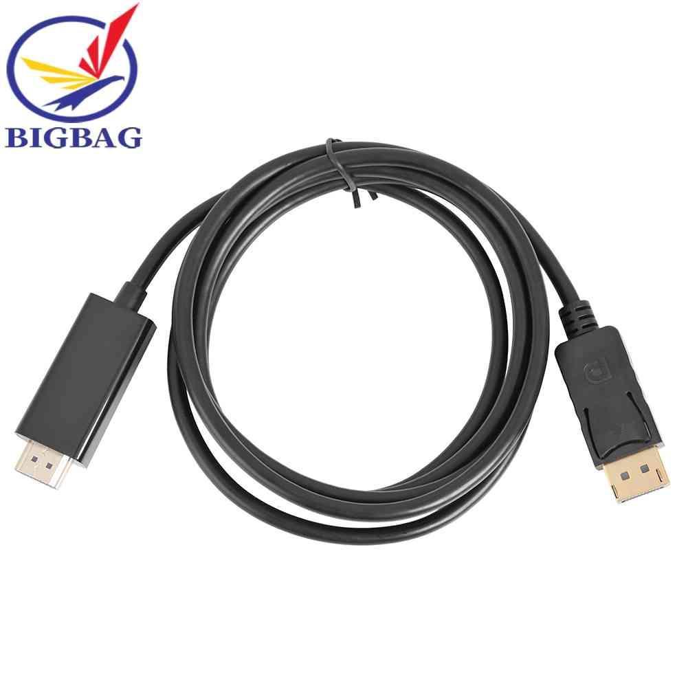 Cáp ChuyểN ĐổI 1.8m Mạ VàNg 1080P DP Sang HDMI-com