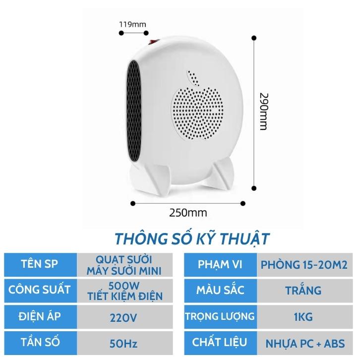 Máy sưởi điện - Quạt sưởi điện mini