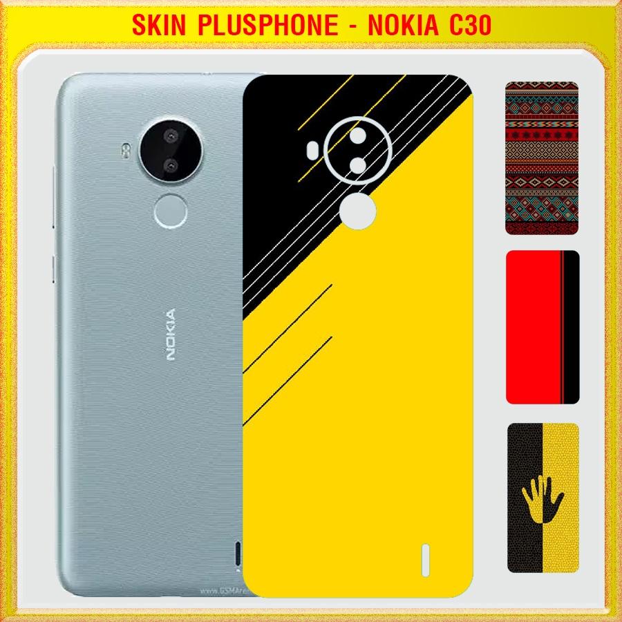 Dán Skin cho mặt sau Nokia C30 in phối màu