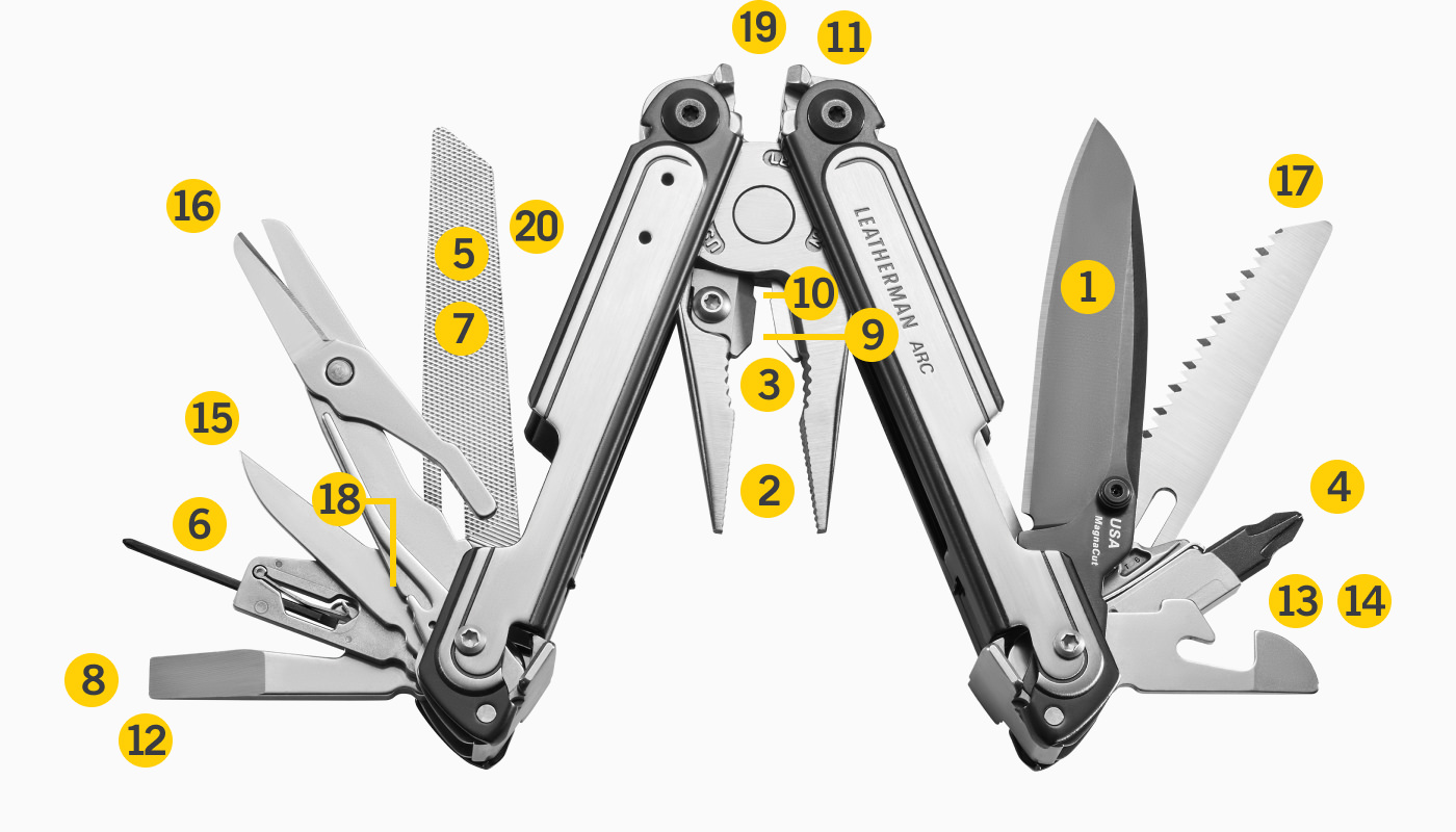Dụng cụ đa năng Leatherman Arc (20 tools) Bảo hành chính hãng 25 năm